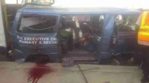 OMG!!! School-children Killed On Abuja Highway As Truck Rams Into Bus (Graphic Photos)